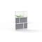 Luxor Expanse Modular Wall Room Divider System - Silver Frame - 53" x 70" Add-On Wall MW-5370-XFCG - alternate 2